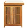 vidaXL Zunanja škatla za blazine 60x50x61 cm trden akacijev les