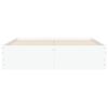 vidaXL Posteljni okvir s predali bel 120x190 cm inženirski les