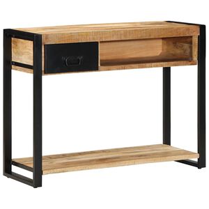 vidaXL konzolna miza 100x35x75 cm Masivni neobdelan les Mango