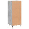 vidaXL Komoda betonsko siva 34,5x34x90 cm inženirski les