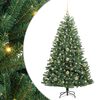 vidaXL Umetno Zložljivo Božično Drevo Zelena 150 cm PVC in kovina
