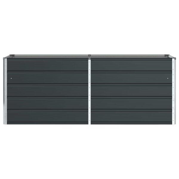 vidaXL Cvetlično korito Antracit 480 x 50 x 45 cm Cinkana jeklena