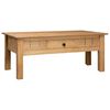 vidaXL Klubska mizica 100x60x43,5 cm trdna borovina Panama Range
