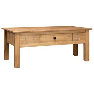 vidaXL Klubska mizica 100x60x43,5 cm trdna borovina Panama Range