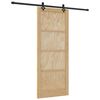 vidaXL Drsna vrata ORKDAL Naravna 86 x 211 cm Trdna borovina