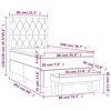 vidaXL Box spring postelja z vzmetnico temno siva 80x200 cm žamet