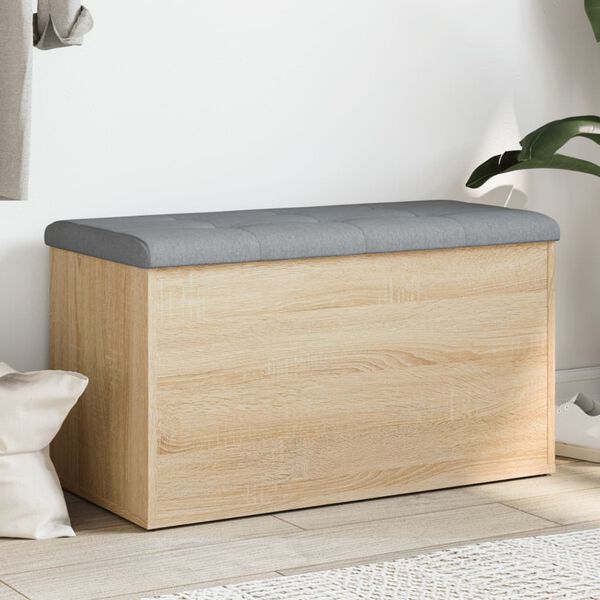 vidaXL Shranjevalna klop iz hrasta sonoma 82x42x45 cm inženirski les