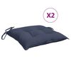 vidaXL Blazine za stole 2 kosa modre 50x50x7 cm oxford tkanina
