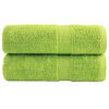 vidaXL Premium brisače za pranje SOLUND 2 kosa jabolčno zelene 30x30 cm 600 g/m&sup2;