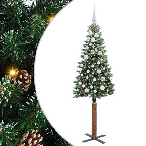 vidaXL Ožja jelka Zelena 150 cm PVC in trden bor