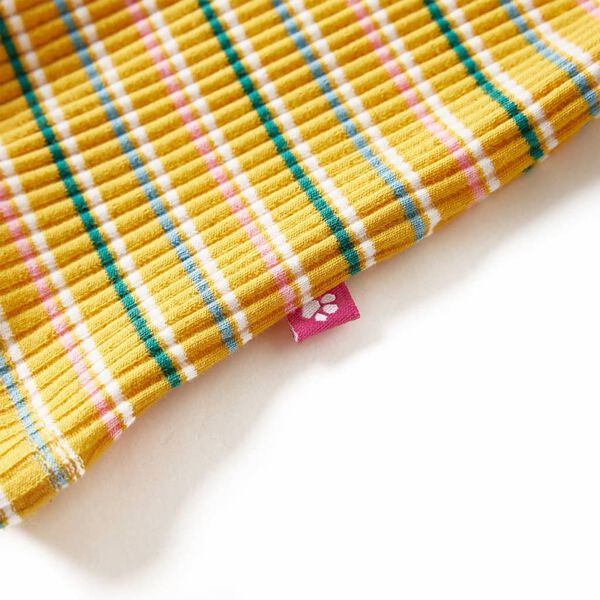 Otro&scaron;ka majica z dolgimi rokavi visoki ovratnik oker 140