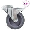 vidaXL Gibljiva kolesa z luknjo za sornik 24 kosov 75 mm