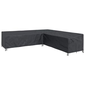 vidaXL Prevleka za pohi&scaron;tvo Črna 325 x 325 x 80 cm 600D Oxford tkanina