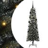 vidaXL Umestno božično drevo Zelena 150 cm PVC, plastika in jeklo