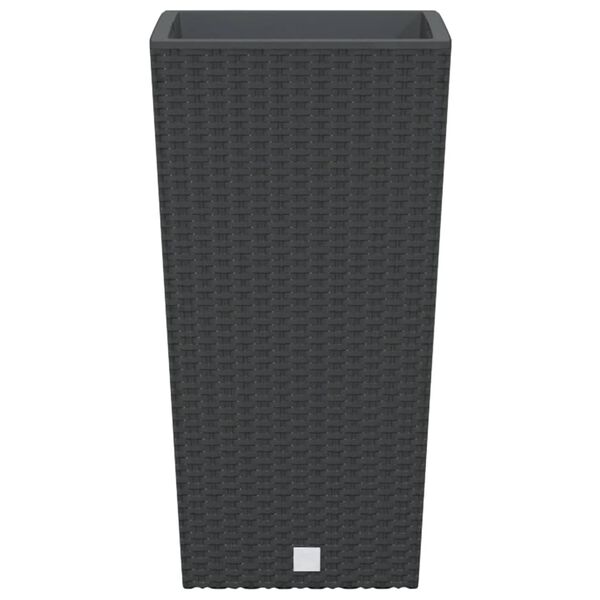 vidaXL Korito z odstranljivo notranjostjo antracit 11/26,5 L PP ratan