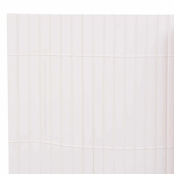 vidaXL Vrtna ograja Bela 150 x 500 cm PVC