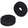 vidaXL primerna za ploske podložke 2 kos Črna &empty;15 x 3 mm PVC kopolimer
