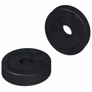 vidaXL primerna za ploske podložke 2 kos Črna &empty;15 x 3 mm PVC kopolimer