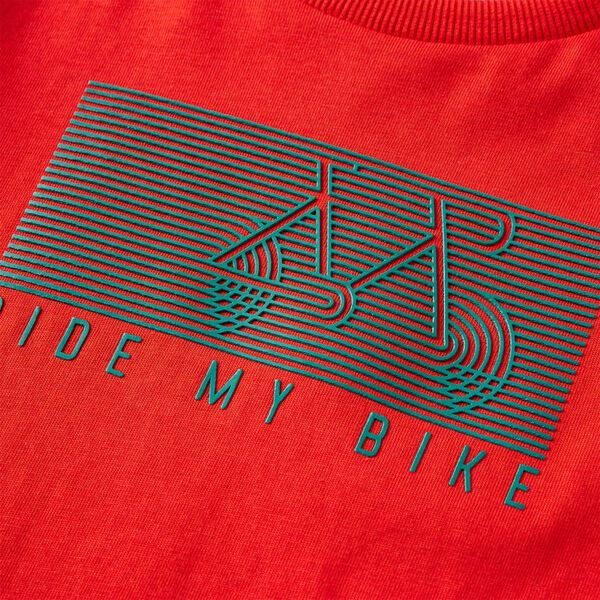 Otroška majica z dolgimi rokavi rdeča 92