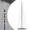 vidaXL LED božično drevo 550 LED barvita 300 cm