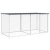 vidaXL Kletka za pi&scaron;čance s streho antracitna 203x98x90 cm pocinkano jeklo
