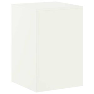 vidaXL Stojalo za rastline Bela 40 x 40 x 60 cm Jeklo