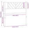 vidaXL Kovinsko nadomestno vzglavje belo 100 cm
