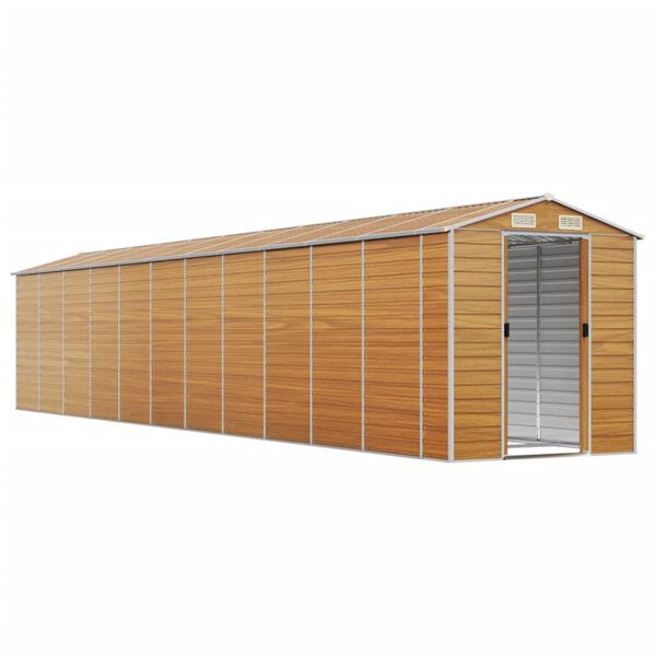 vidaXL Vrtna lopa svetlo rjava 191x980x198 cm pocinkano jeklo