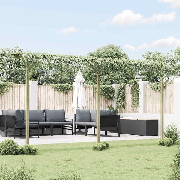 vidaXL Vrtna pergola 410x40x203 cm lesena