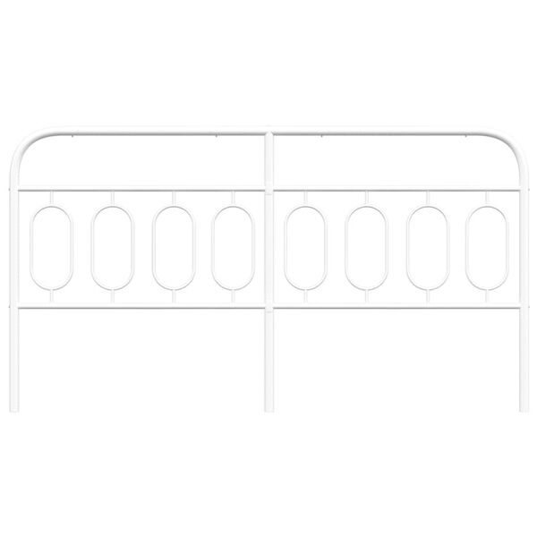 vidaXL Kovinsko nadomestno vzglavje belo 193 cm