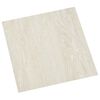 vidaXL Deske za talne obloge 5,11 m&sup2; 55 pcs PVC Kremno bela
