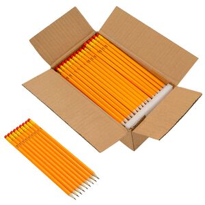 vidaXL HB svinčniki &Oslash; 0,7 x 18,5 cm Rumena Trd topolov les