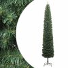 vidaXL Ozka novoletna jelka s stojalom 300 cm PVC