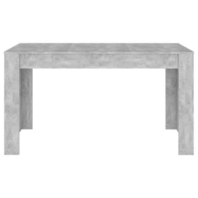 vidaXL Jedilna miza betonsko siva 140x74,5x76 cm iverna plošča
