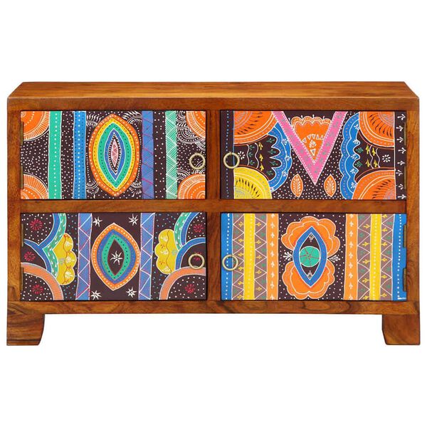 vidaXL Omara za čevlje Rjava 90 x 35 x 55 cm Trden akacijev les