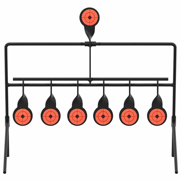 vidaXL Ponastavljalni cilj Črna 38 x 20,5 x 33 cm Jeklo