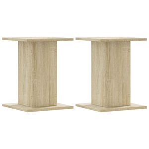 vidaXL Stojalo za rastline 2 kosa sonoma hrast 30x30x40 cm inž. les