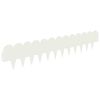 vidaXL Robovi trave 20 pcs 103 x 20 cm Jeklo Bela