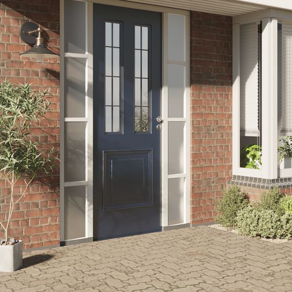 vidaXL Folija za okna statična matirana siva 60x500 cm PVC