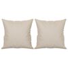 vidaXL Okrasna blazina 2 kosa krem 40x40 cm blago