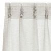 vidaXL Voile zavesa z zavesami 2 pcs krema 140 x 140 cm Poliester