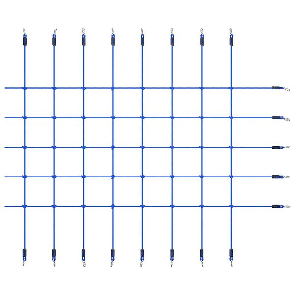 vidaXL Plezalna mreža 200x150 cm modra