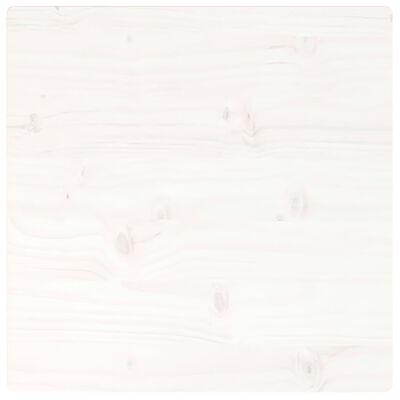 vidaXL Mizna plošča bela 40x40x2,5 cm trdna borovina