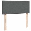 vidaXL Box spring postelja z vzmetnico temno siva 120x200 cm blago