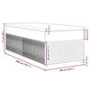 vidaXL Box spring postelja z vzmetnico temno siva 100x200 cm žamet