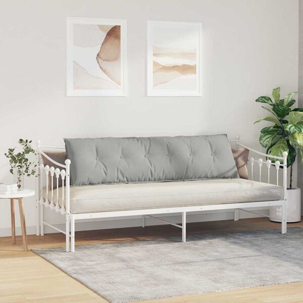 vidaXL Poglavni vzglavnik Svetlo siva 180 x 50 cm Mikrofiber tkanina