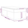 vidaXL Box spring postelja z vzmetnico temno zelena 80x200 cm žamet