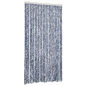 vidaXL Zavesa proti mrčesu modra in bela 100x230 cm &scaron;enilja