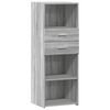 vidaXL Visoka omara siva sonoma 45x42,5x124 cm inženirski les