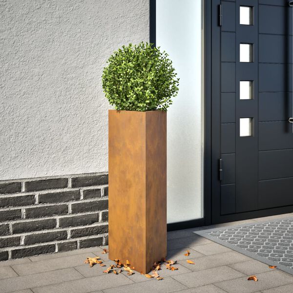 vidaXL Garden Planters 2 kosa Trikotni Vremensko odporno jeklo